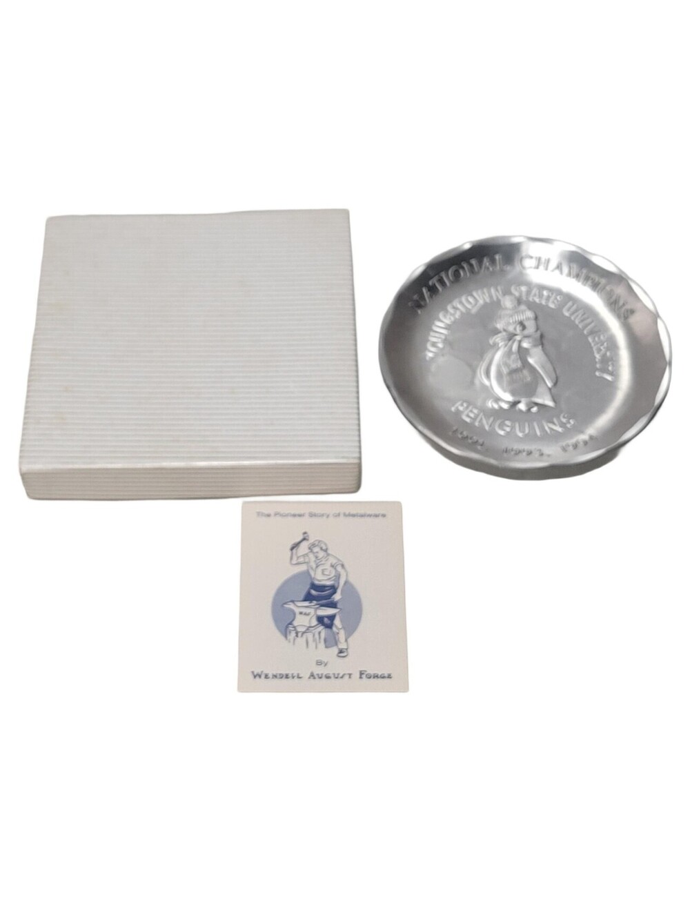 Wendell August Hammered Aluminum Coaster YSU Youngstown State National Champions
